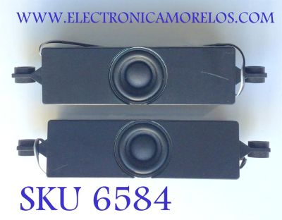 KIT DE BOCINAS PARA TV TCL ( 2 PZ ) / NUMERO DE PARTE GD01-170300013 / 42-WDF413-XX6G / 17C151C2 / 8Ω 10W / PANEL LVU550CS0T E12 / MODELO 55S403